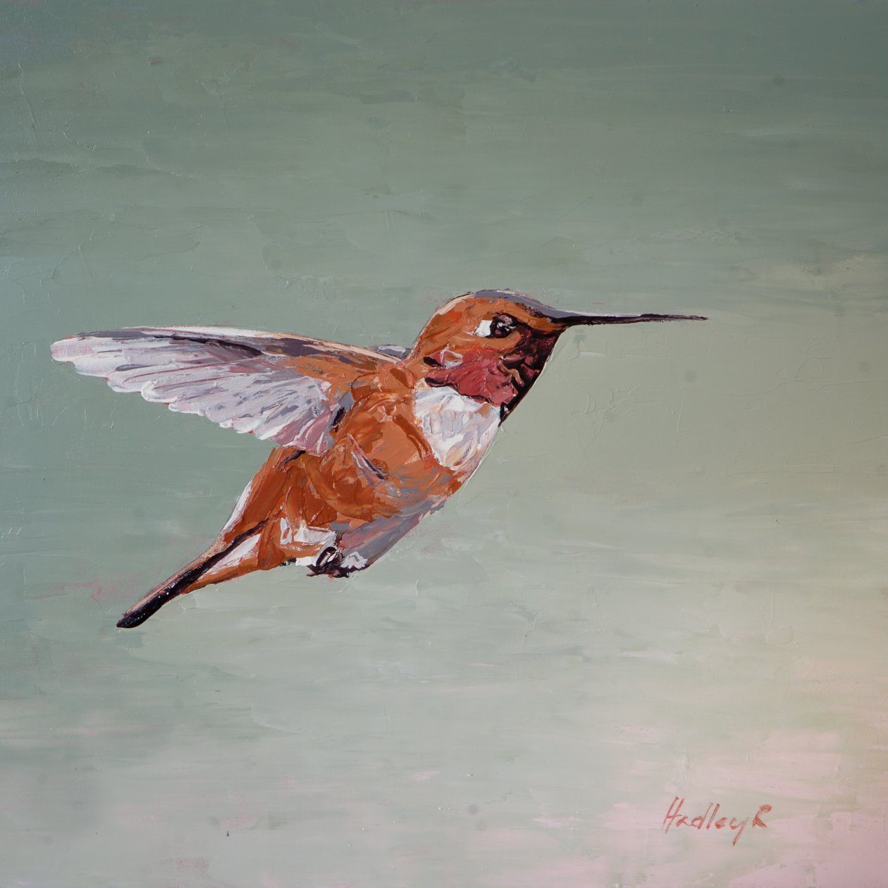 Red Barron, vers 2025 (huile sur panneau) - Hadley Rampton