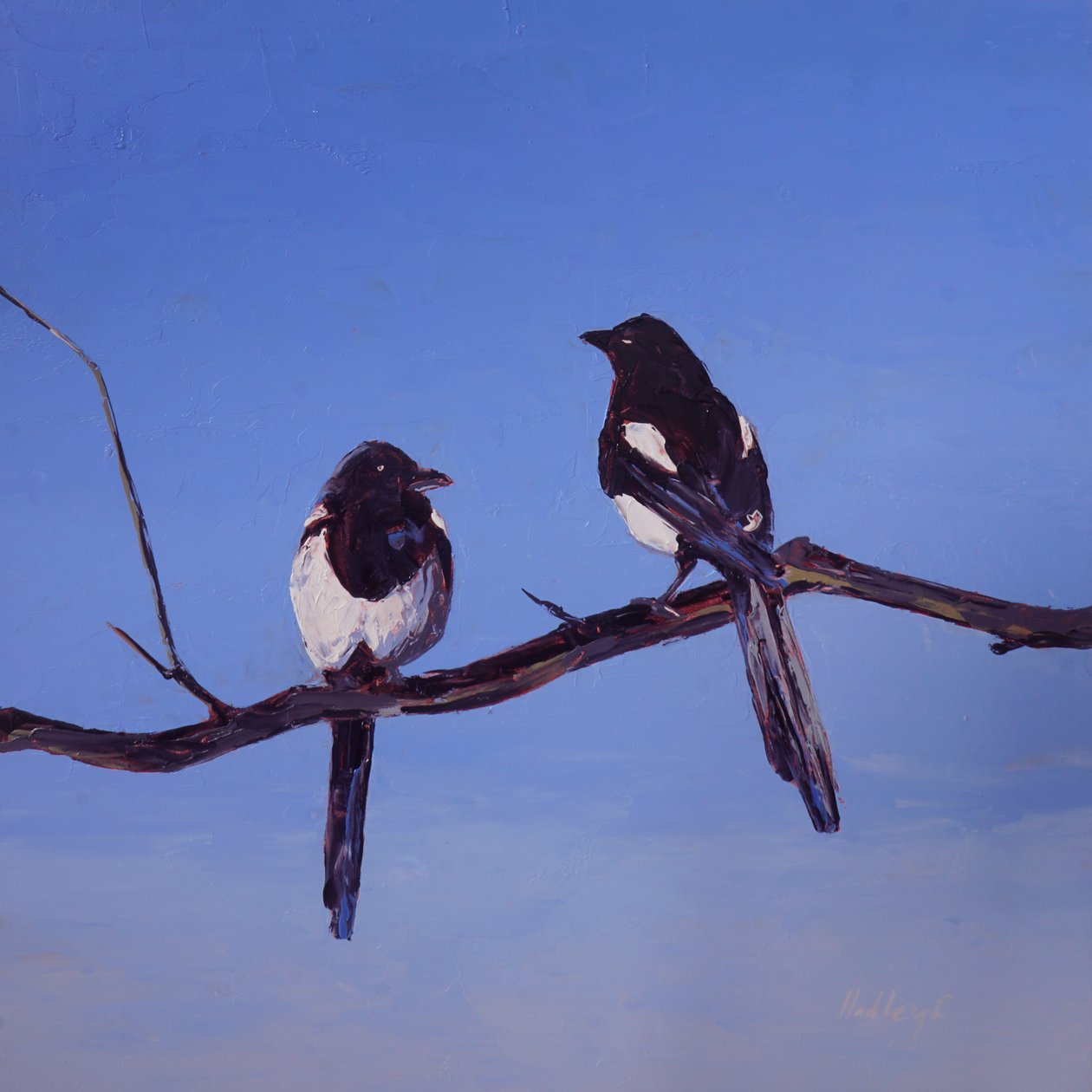 Tete-a-Tete, vers 2025 (huile sur masonite) - Hadley Rampton