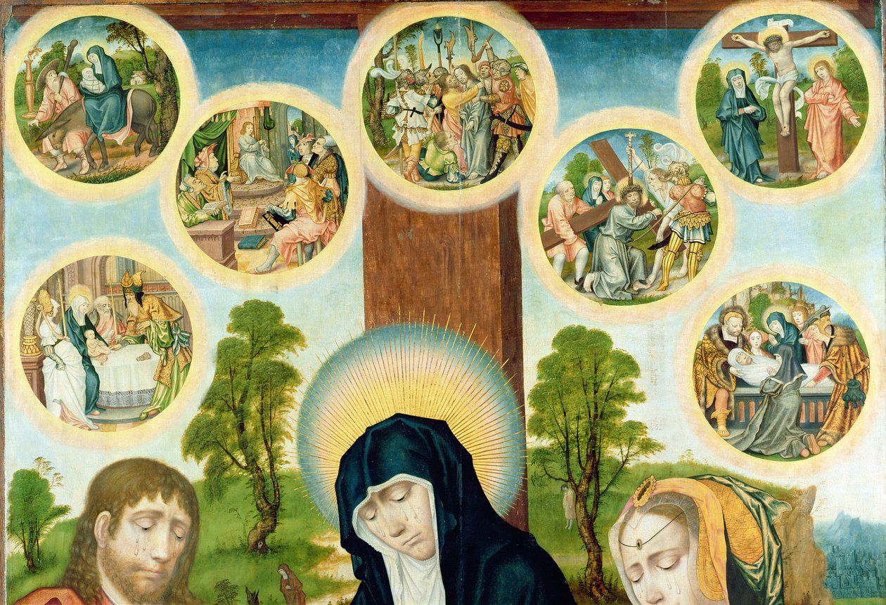 La Lamentation du Christ Mort, c.1520 (détail) - Hamburg Master