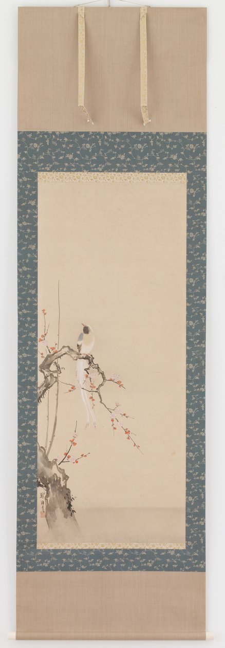 Oiseau et fleurs de prunier, période Edo - Hanabusa Itcho