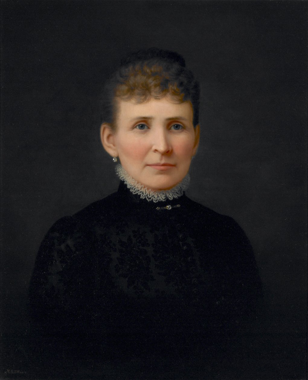 Portrait de femme, vers 1886 (huile sur toile) - Hannah Brown Skeele