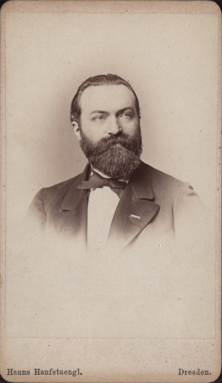 Portrait du violoncelliste et compositeur Friedrich Grützmacher, ca 1865 - Hanns Hanfstaengl