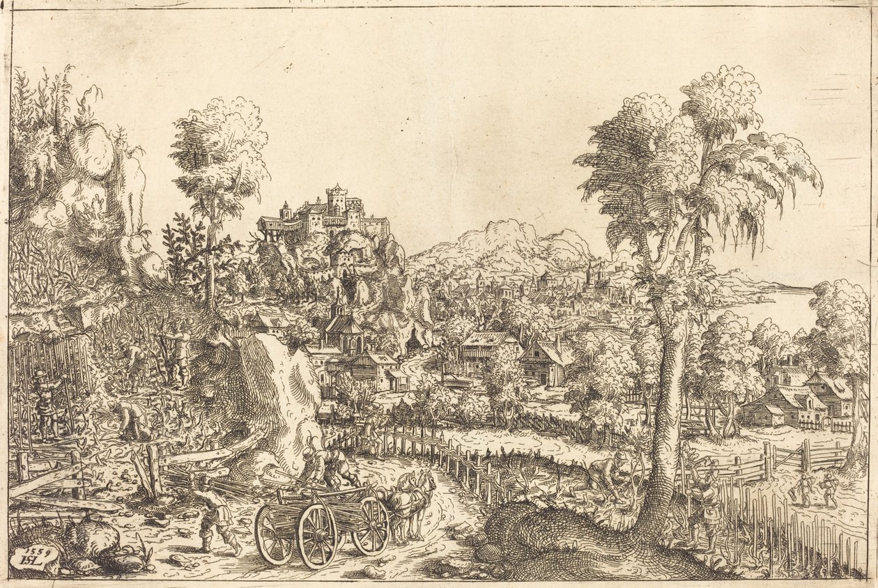 Paysage avec un vignoble - Hanns Lautensack