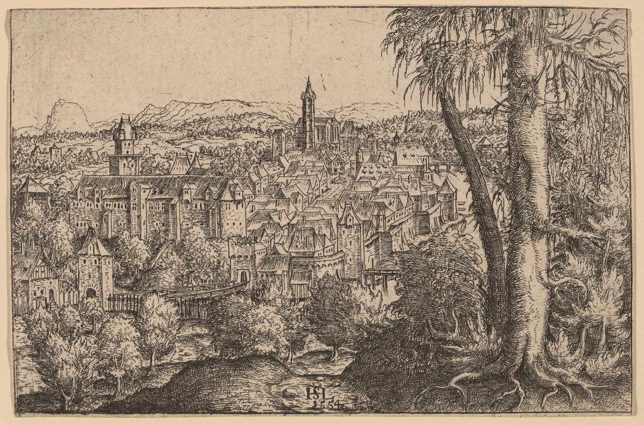 Vue de Steyr sur Enns - Hanns Lautensack