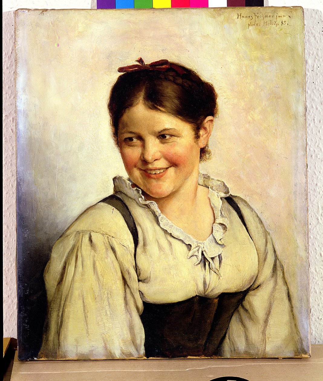 Une fille de la campagne, 1885 - Hans Fechner