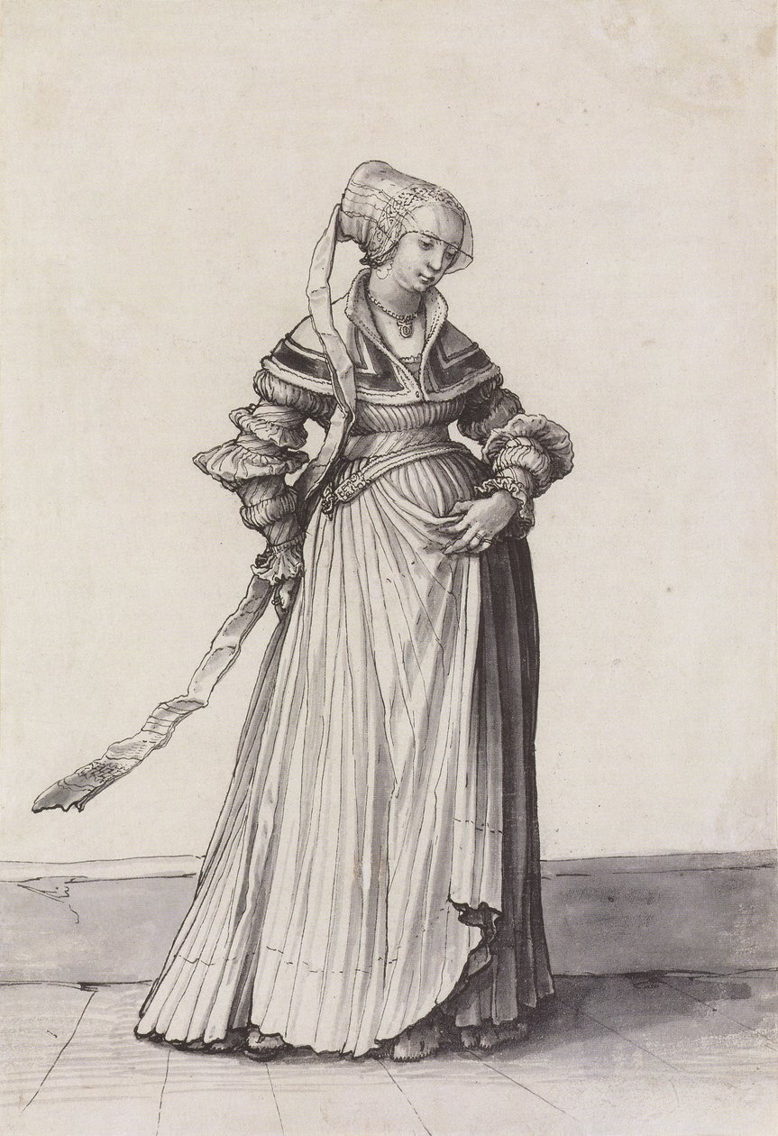 Femme de Bâle tournée vers la droite - Hans Holbein der Jüngere