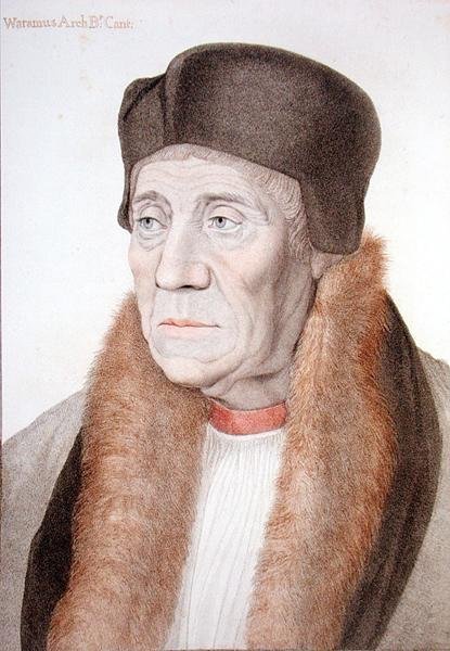 William Warham (1450-1532) gravé par Francesco Bartolozzi (1727-1815) (gravure) - Hans (after) Holbein the Younger