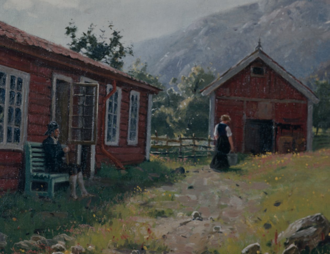 Cour de ferme, Norvège occidentale - Hans Andreas Dahl