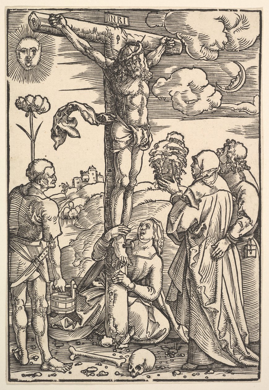 Christ en croix avec la Vierge et les saints Longin, Marie-Madeleine et Jean - Hans Baldung