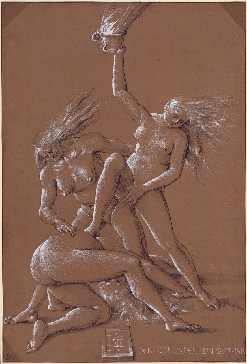 Vœux de Nouvel An avec trois sorcières, 1514 - Hans Baldung