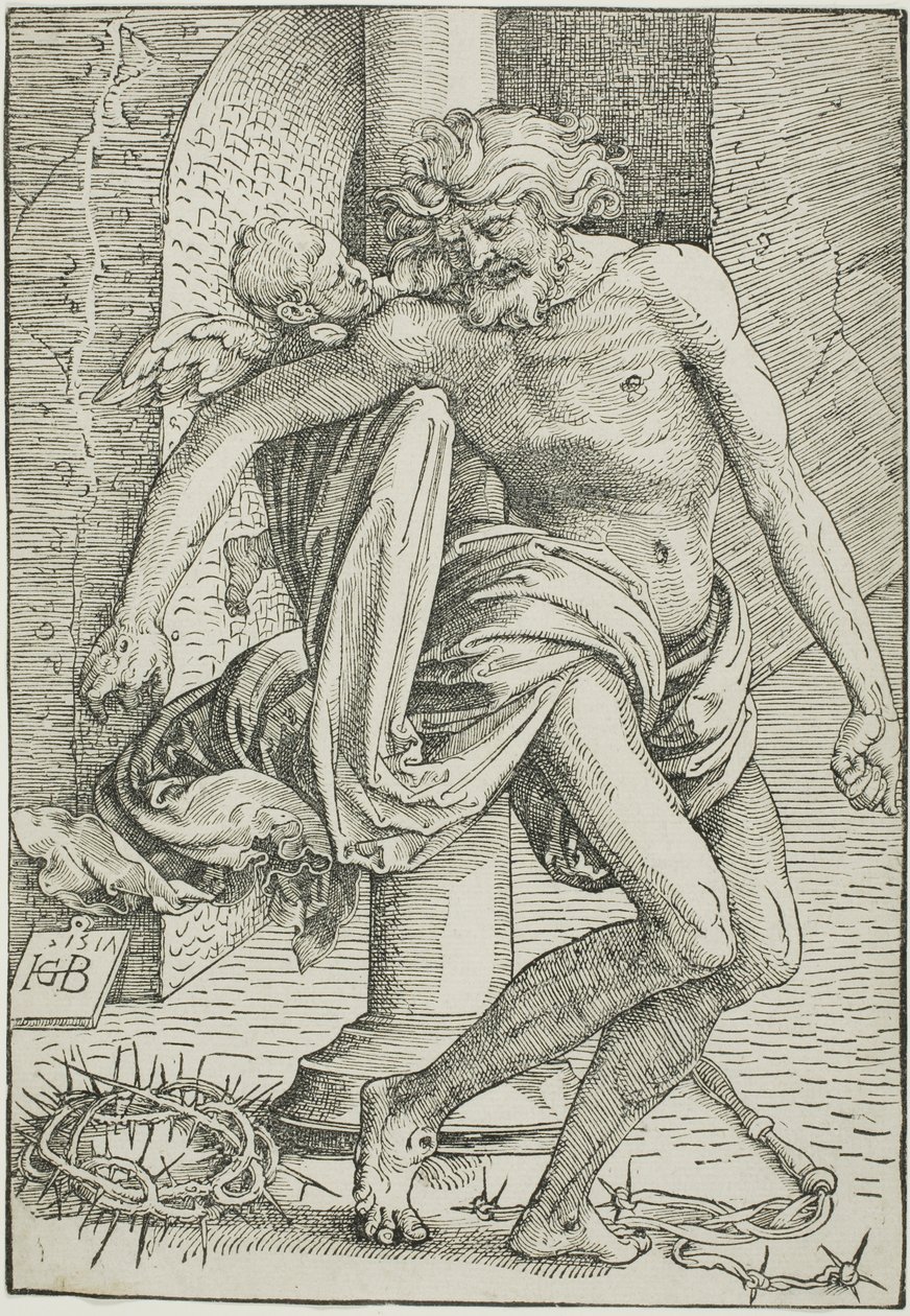 Homme de douleurs devant la colonne - Hans Baldung Grien