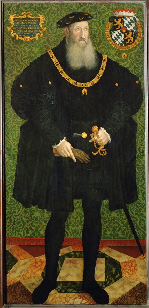 Comte palatin Friedrich II (peinture sur toile) - Hans Besser
