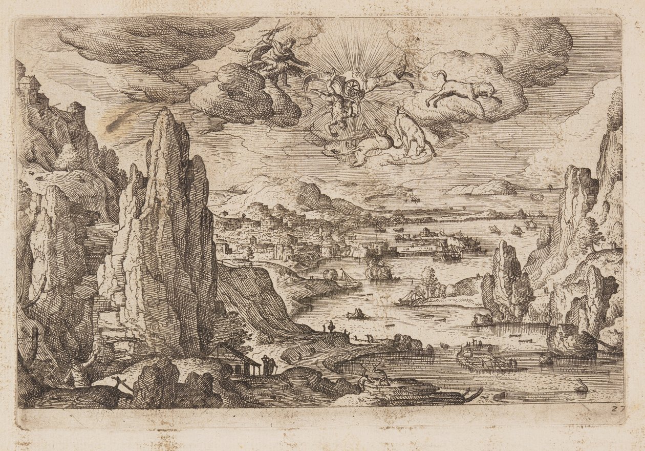 Planche 27, tirée de Paysages avec scènes de l