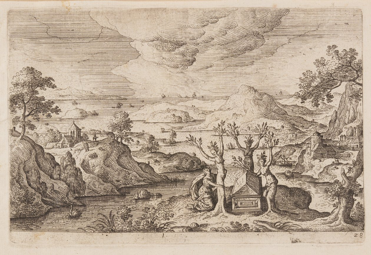 Planche 28, tirée de Paysages avec scènes de l