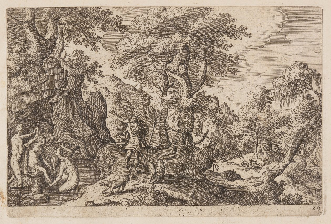 Planche 29, tirée de Paysages avec scènes de l