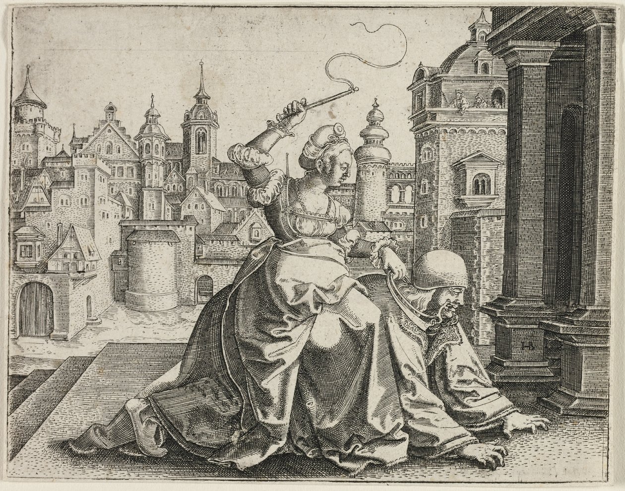Phyllis et Aristote - Hans Brosamer