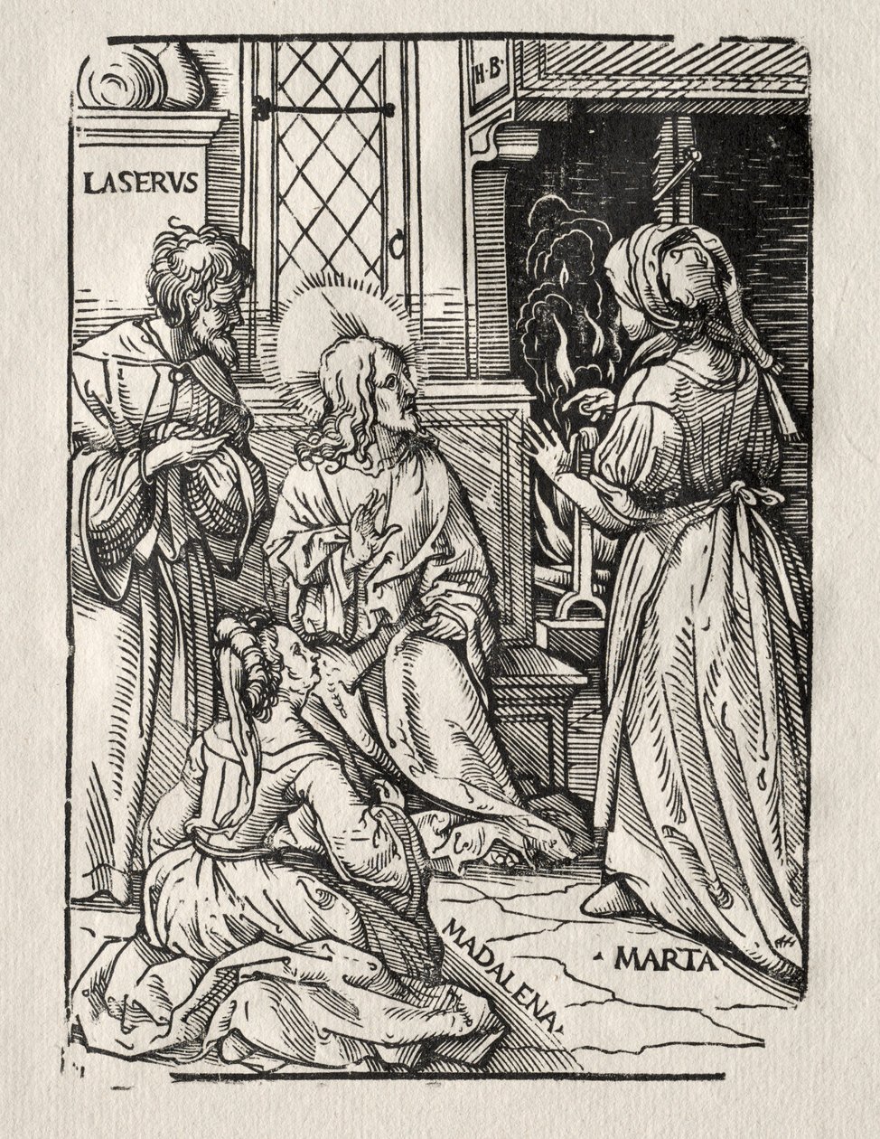 Le Christ dans la Maison de Lazare, 1510 - Hans Burgkmair