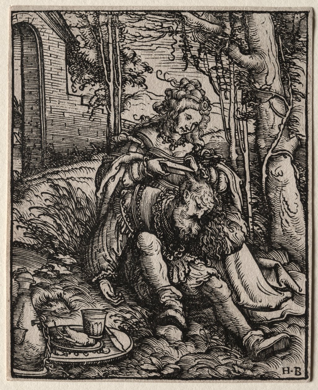 Samson et Dalila, 1519 - Hans Burgkmair