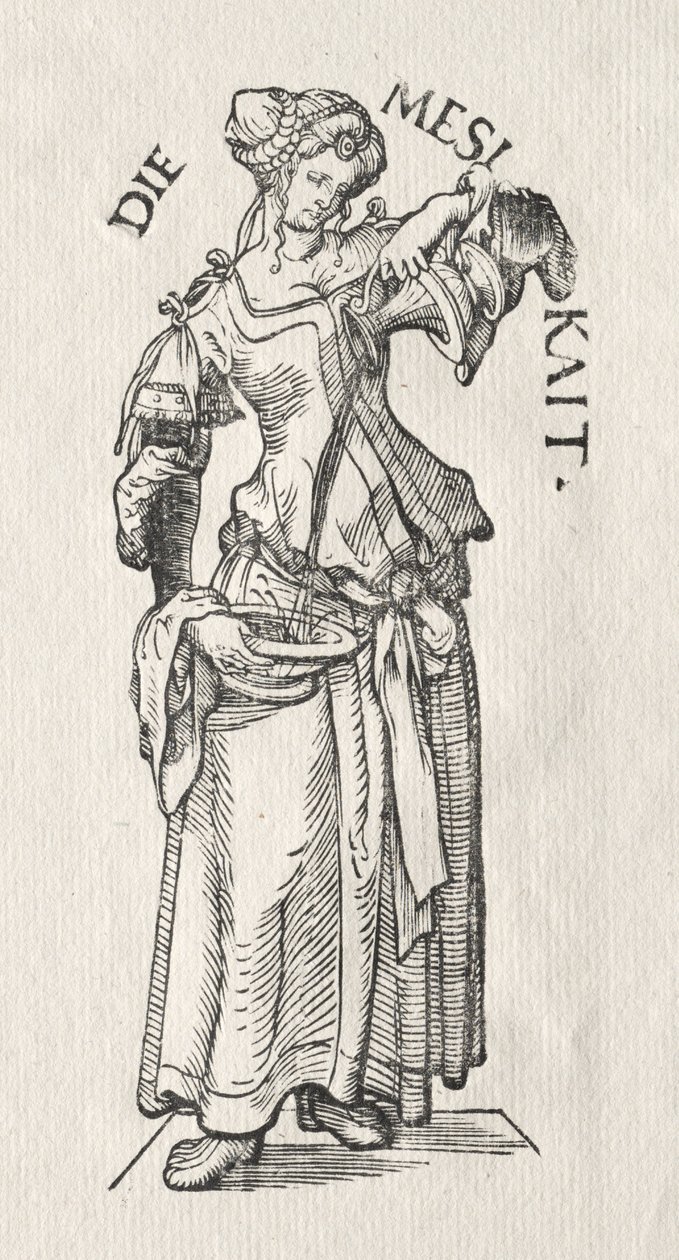 Les sept vertus : Tempérance - Hans Burgkmair