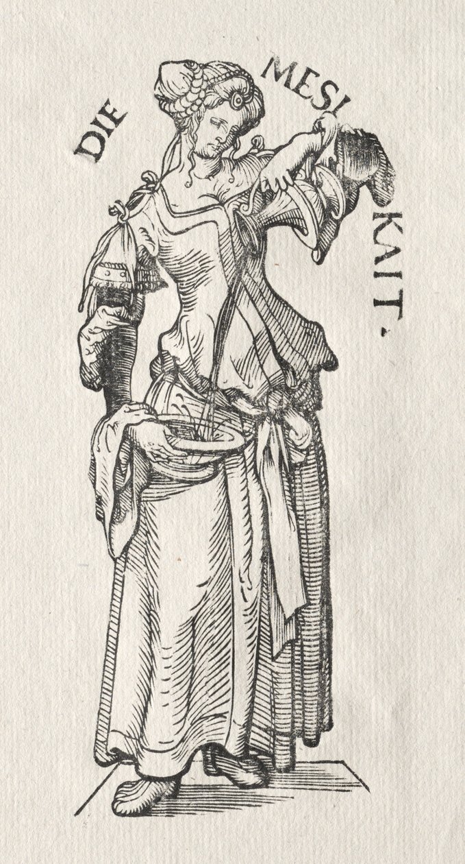 Les Sept Vertus : Tempérance - Hans Burgkmair