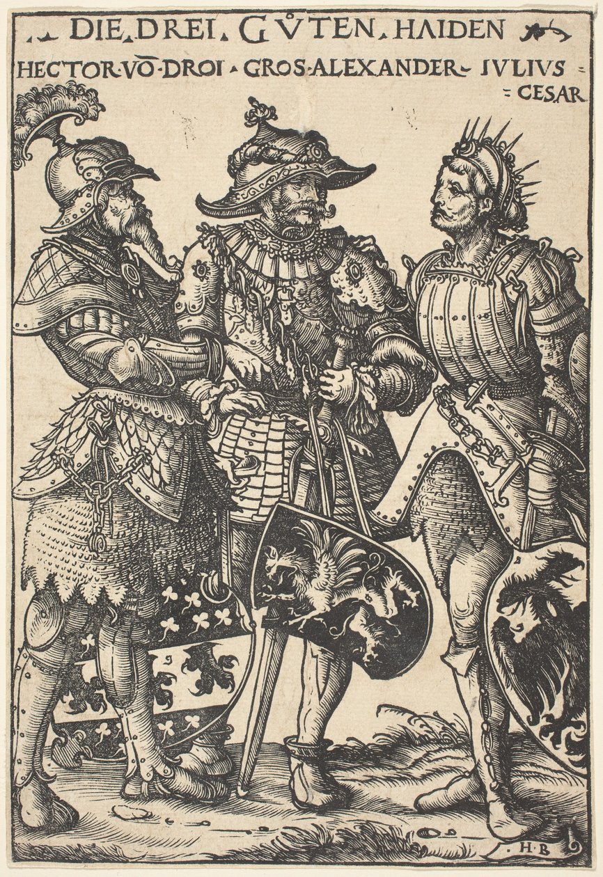 Hector, Alexandre et Jules César - Hans Burgkmair I