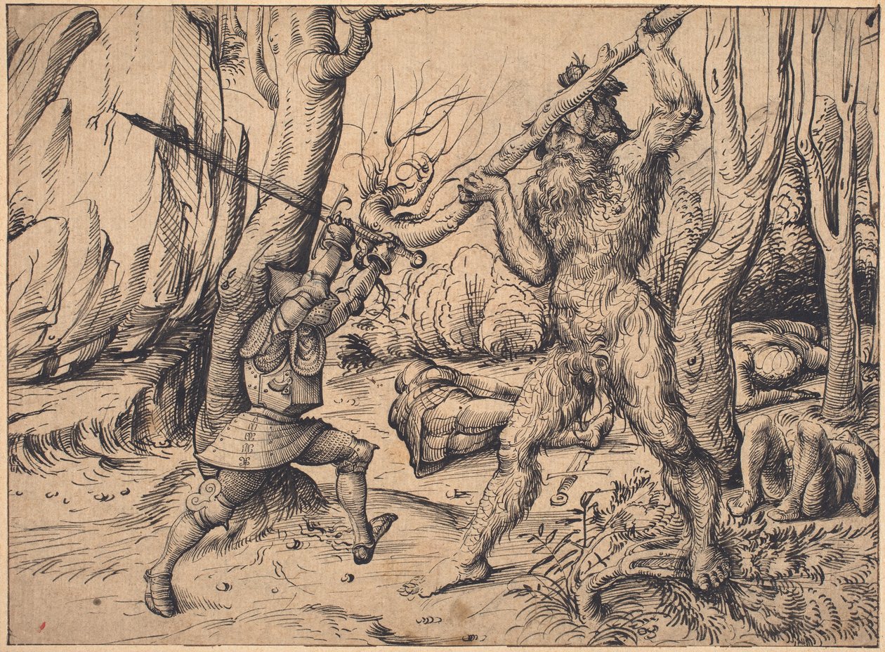 Le Combat dans la forêt - Hans Burgkmair I