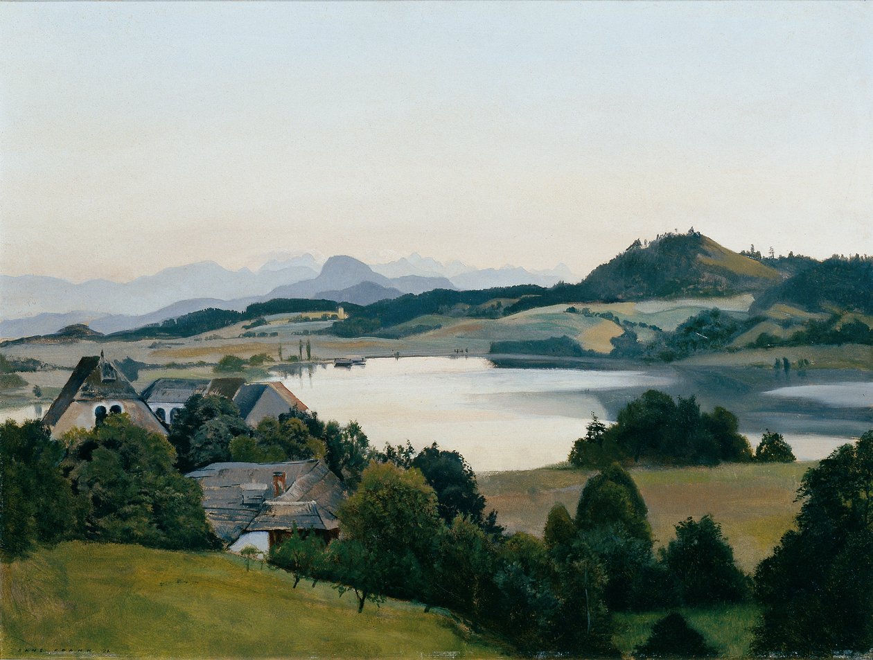 Paysage de Carinthie (lac Kraiger avec Ulrichsberg) - Hans Frank