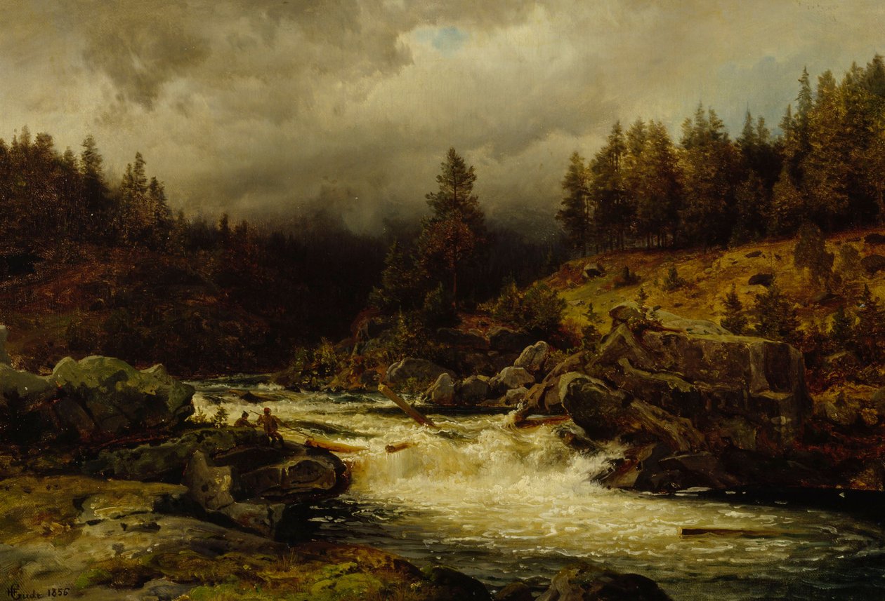 Rapides en Norvège - Hans Gude