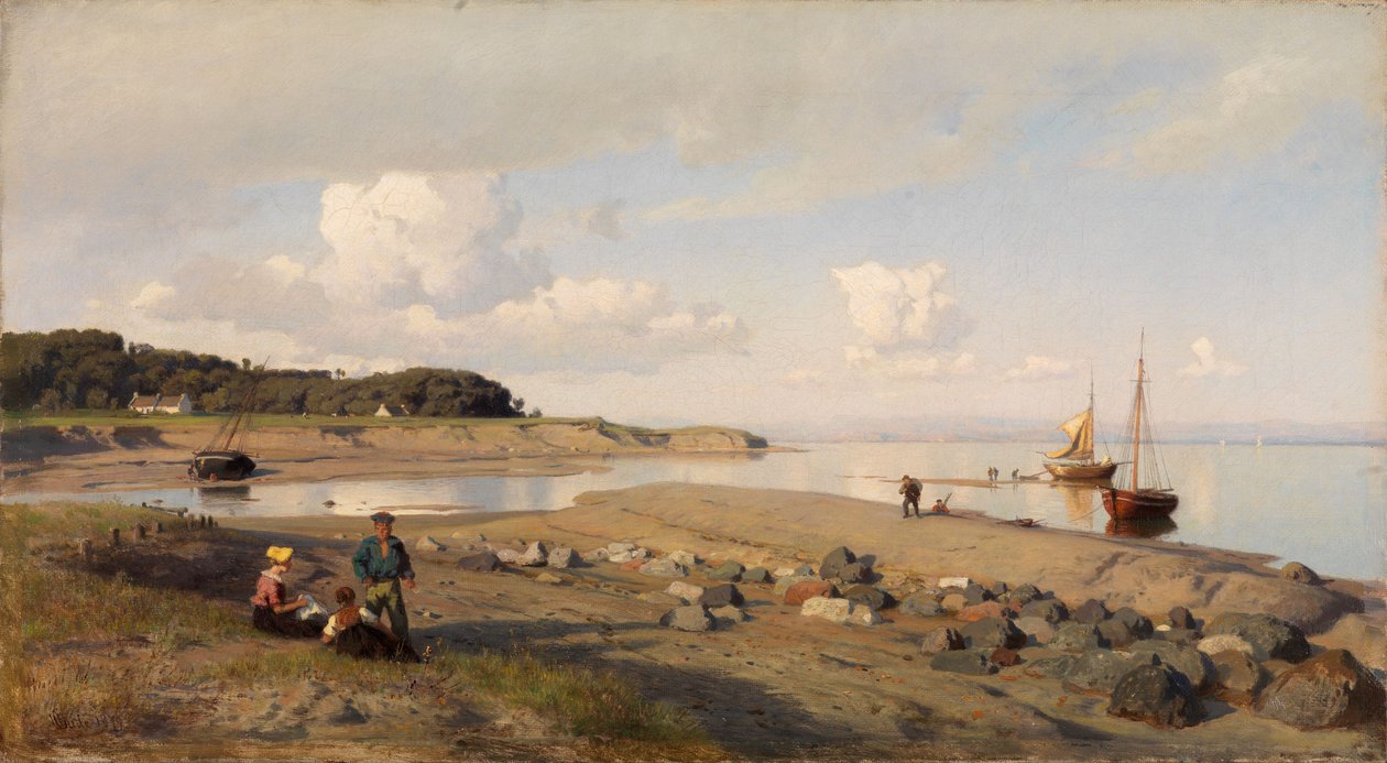 Paysage côtier écossais - Hans Gude