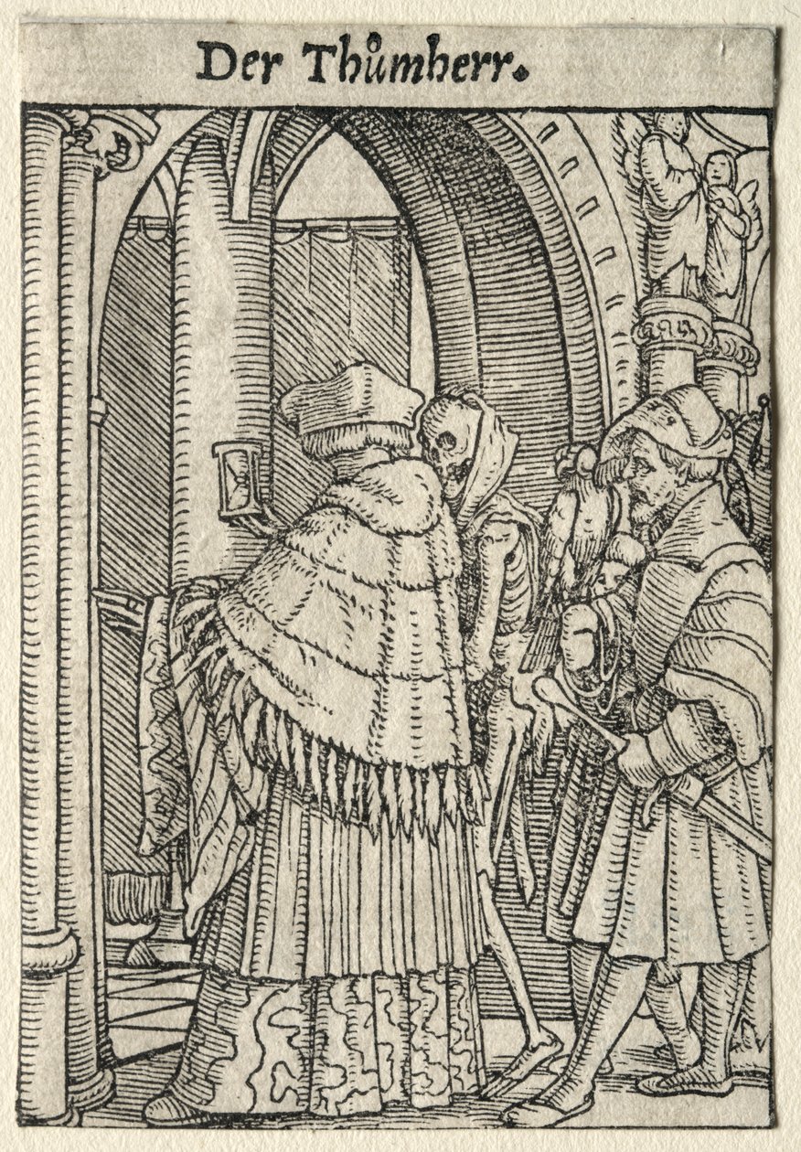 Danse de la Mort : Le Chanoine - Hans Holbein