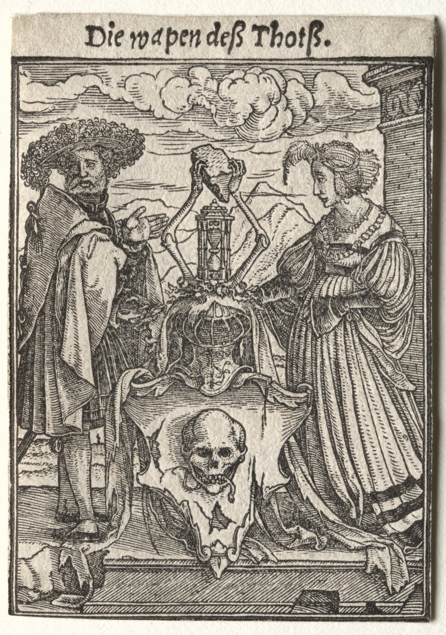 Danse de la mort: Les armoiries de la mort - Hans Holbein