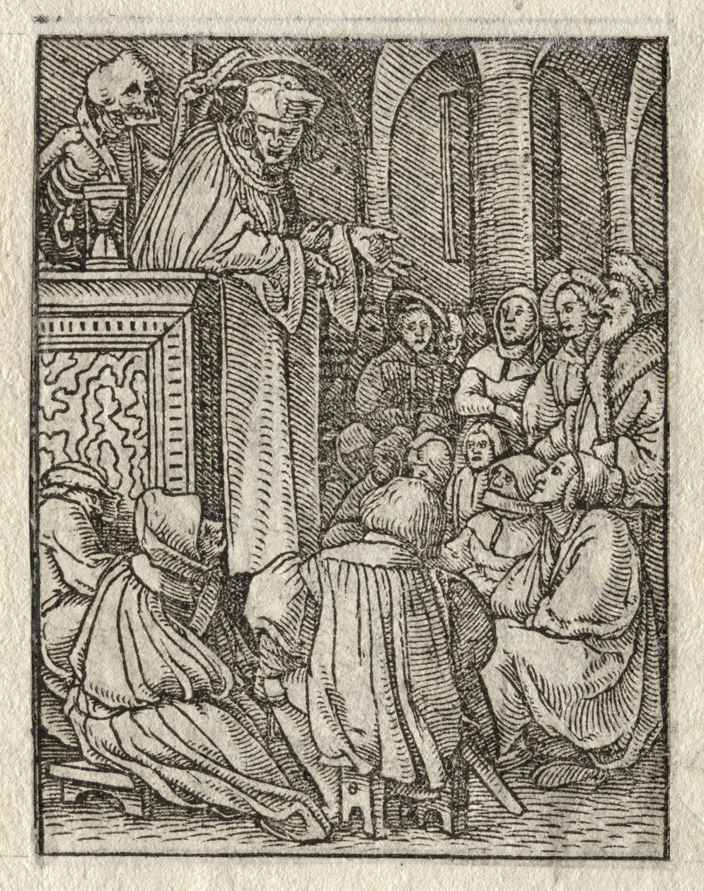 La Danse de la Mort : Le Prédicateur, Le Prêtre - Hans Holbein