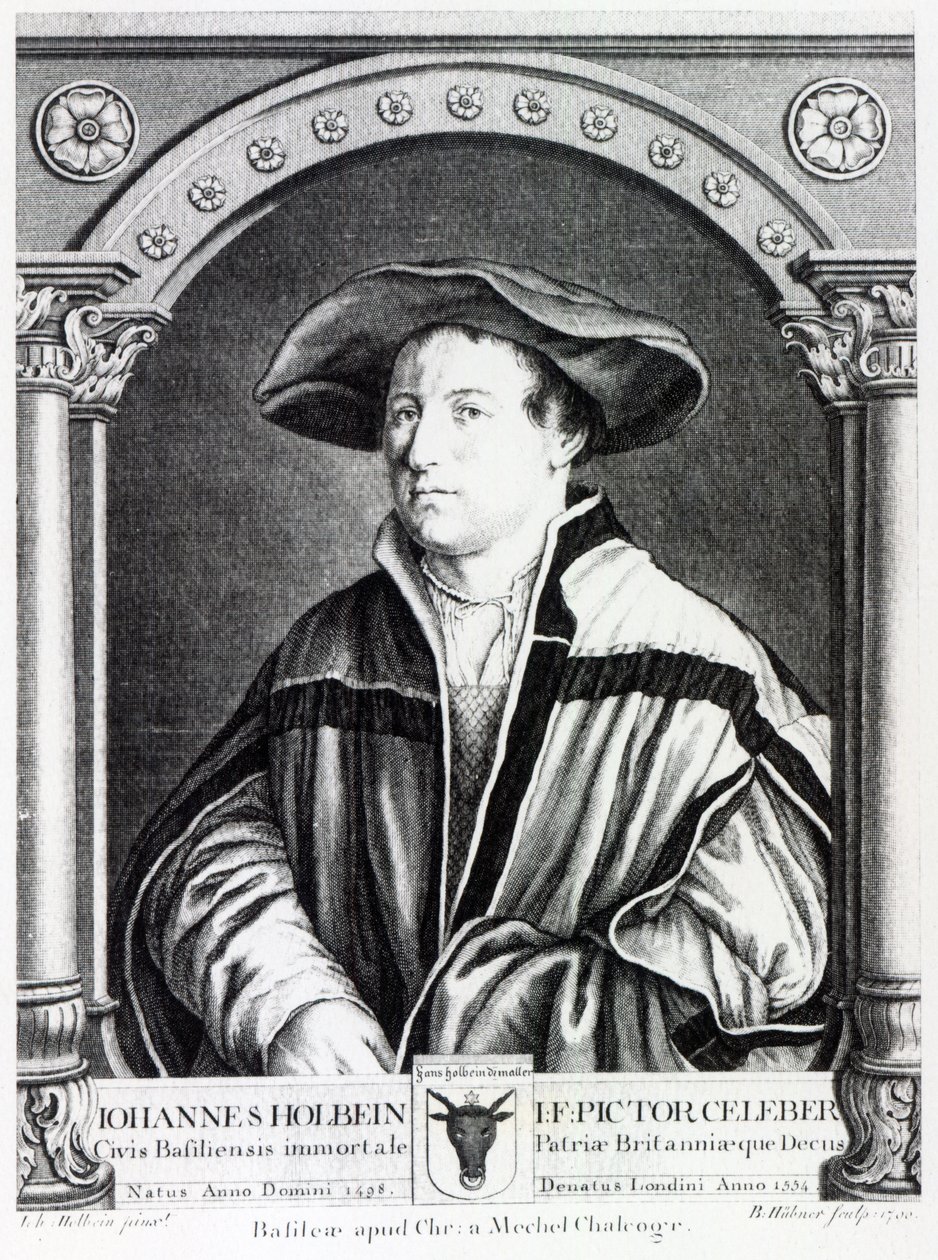 Hans Holbein le Jeune, gravé par Bartholomaus Huebner, 1790 - Hans Holbein der Jüngere