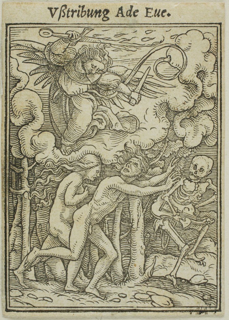 Adam et Eve chassés du paradis - Hans Holbein the Younger