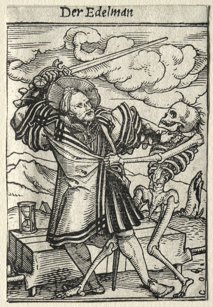 La danse macabre : Le noble - Hans Holbein the Younger