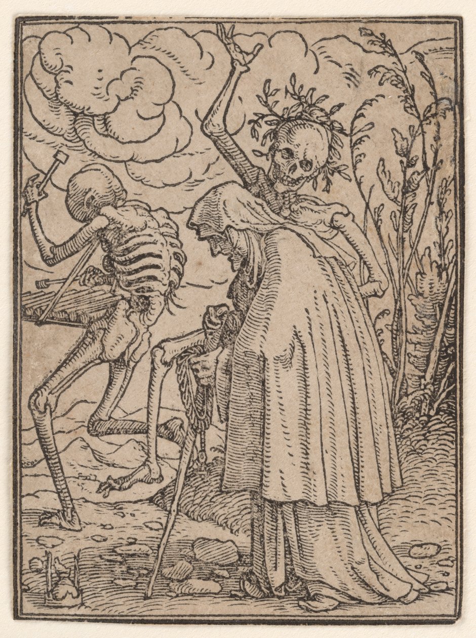 La vieille femme, de « La danse macabre » - Hans Holbein the Younger
