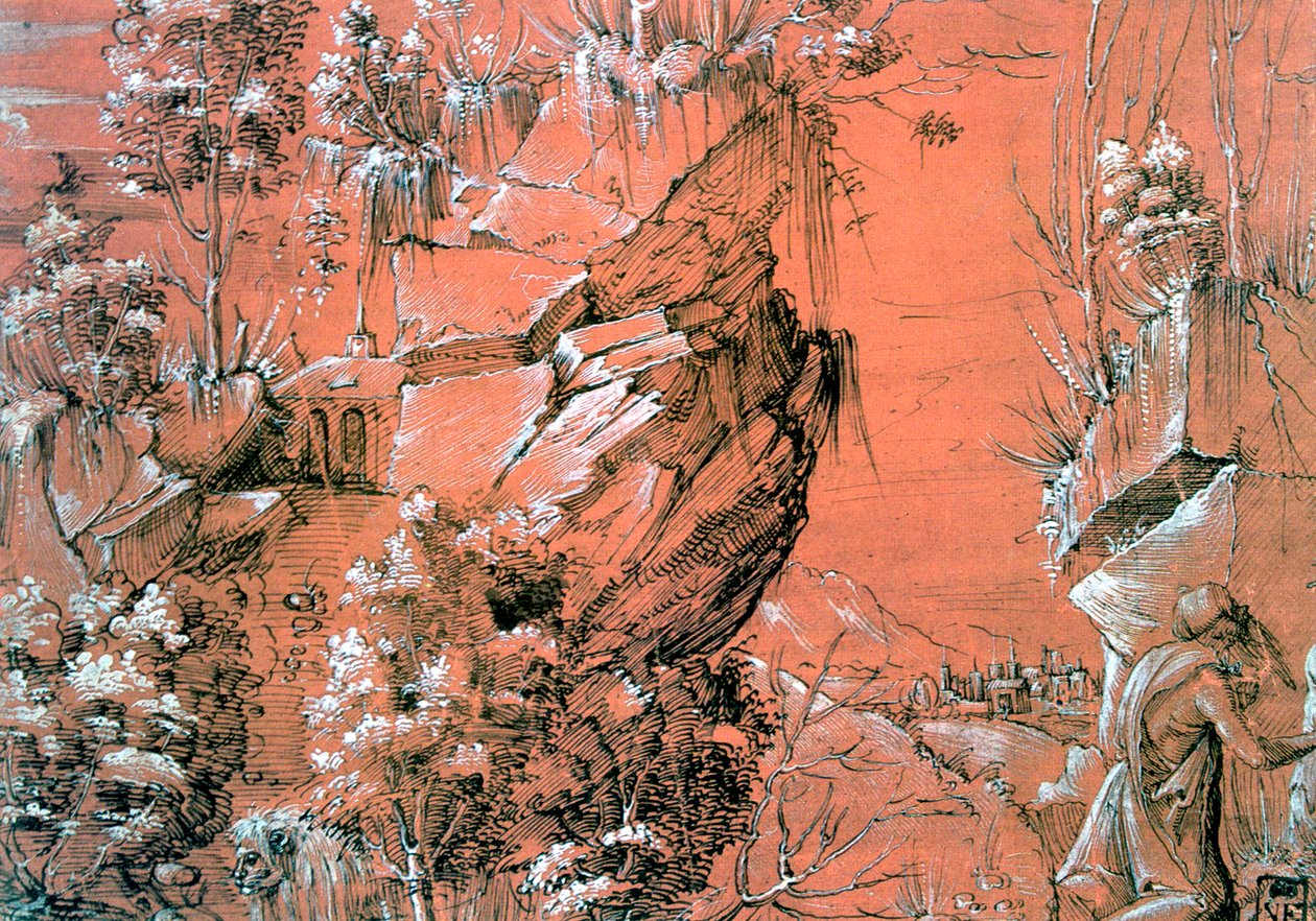 Saint Jérôme dans le jardin, vers 1510-1531 - Hans Leu The Younger
