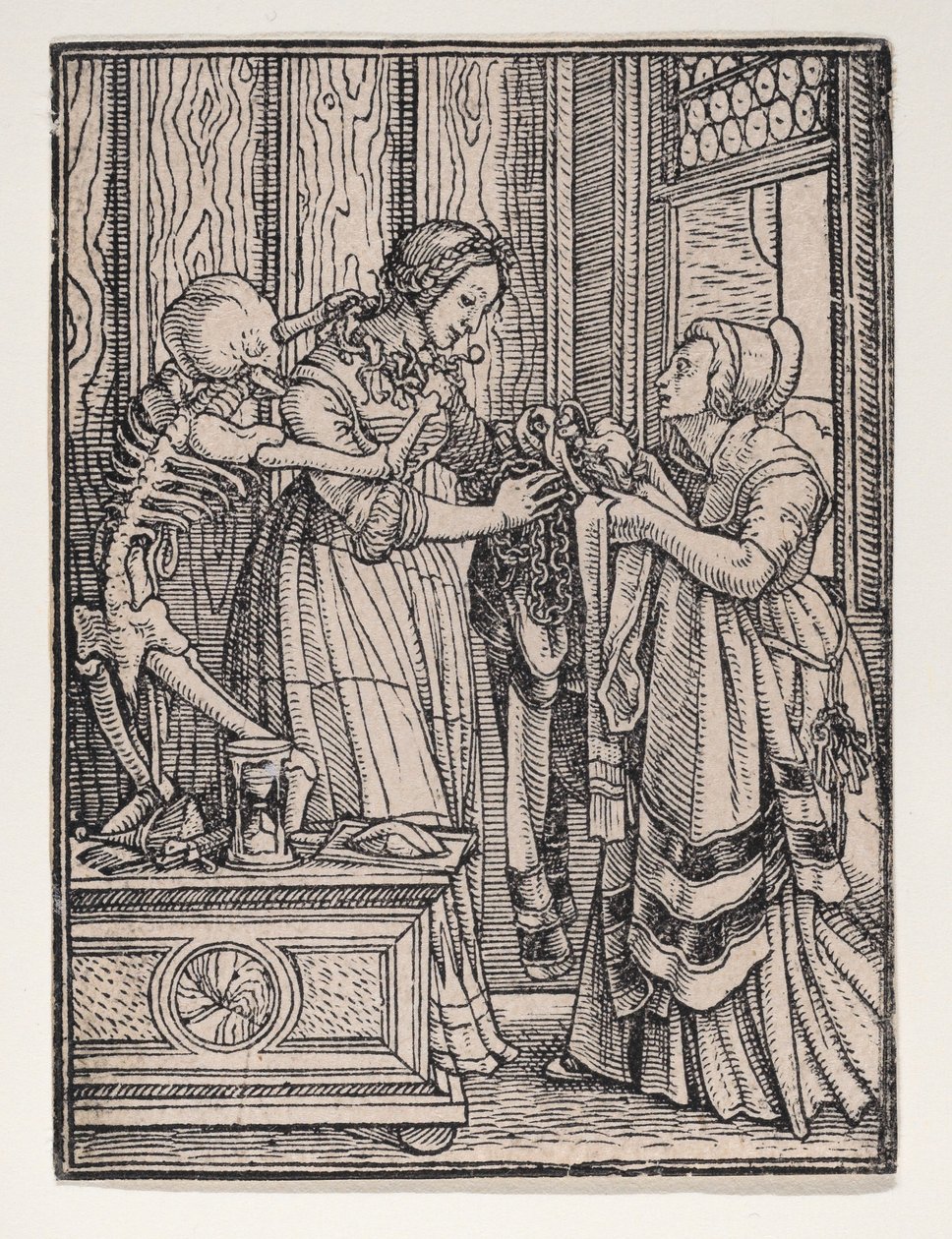 La comtesse, de La Danse de la Mort, vers 1526, publié en 1538 - Hans Lützelburger
