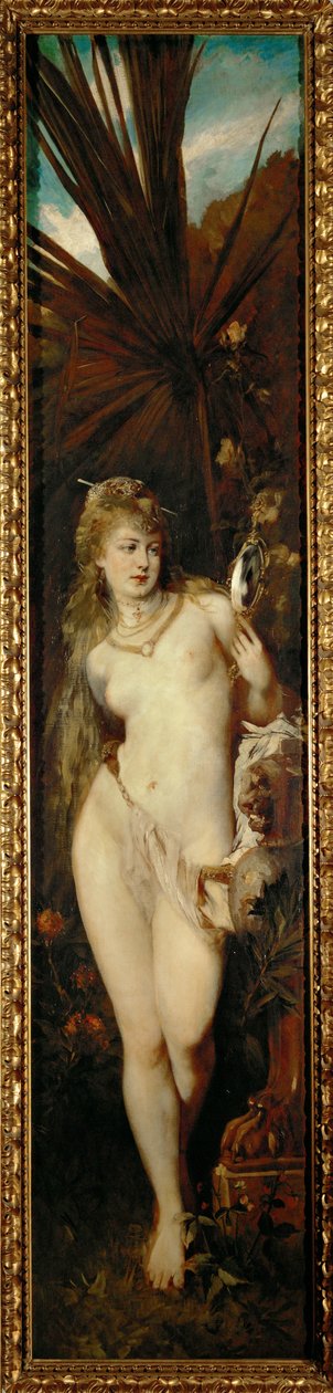 Sight - de la série Die fuenf Sinne ... (huile sur toile) - Hans Makart
