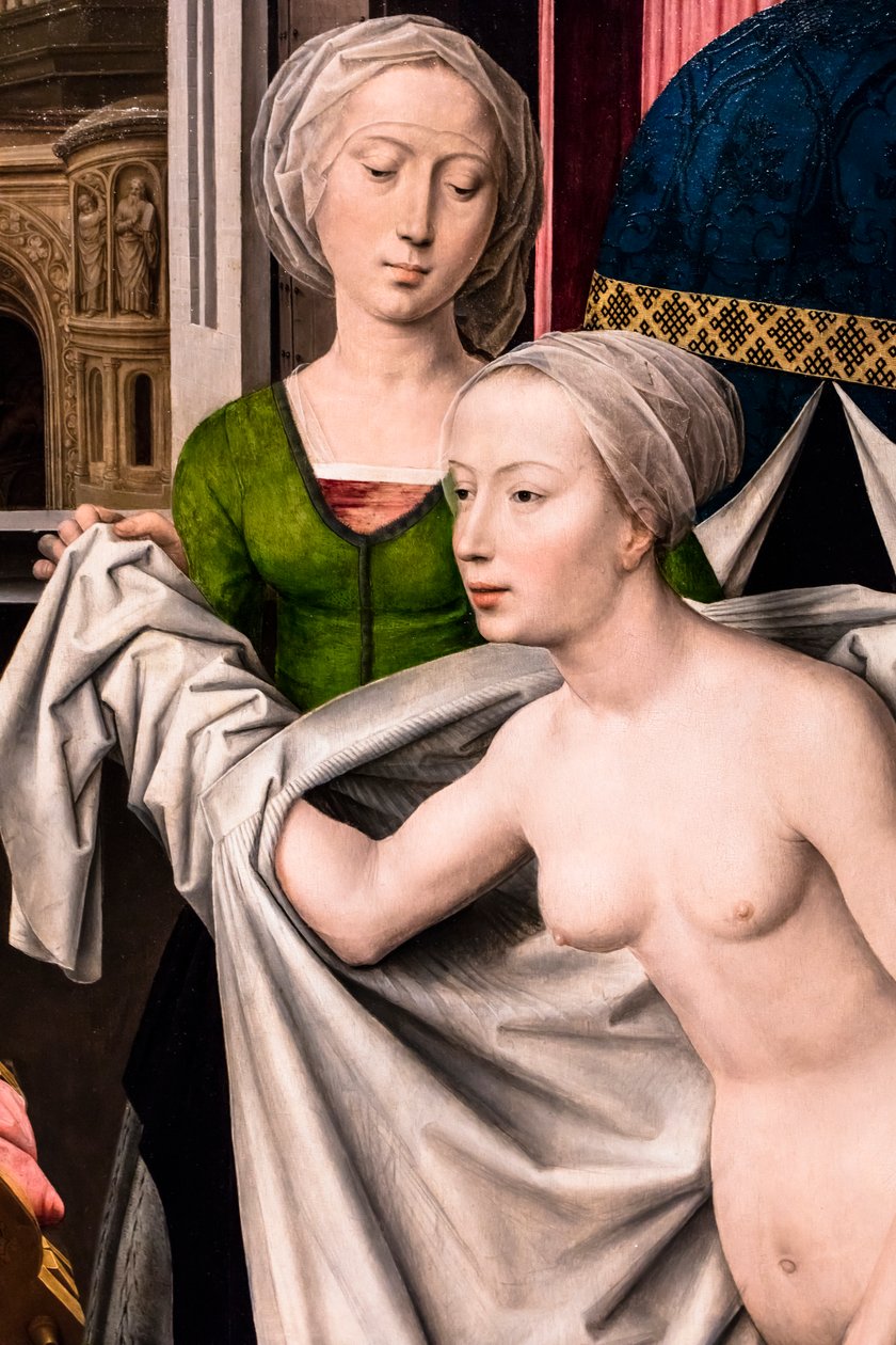 Bethsabée au bain, vers 1485 (Tempera et huile sur bois (chêne)) - Hans Memling