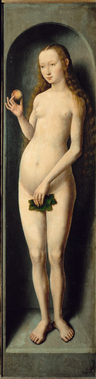 Eve (huile sur bois de chêne) - Hans Memling
