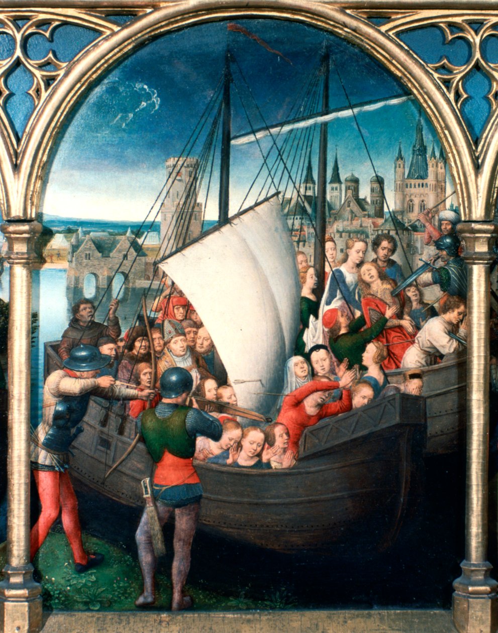 Reliquaire de Sainte Ursule, Martyre, 1489 - Hans Memling