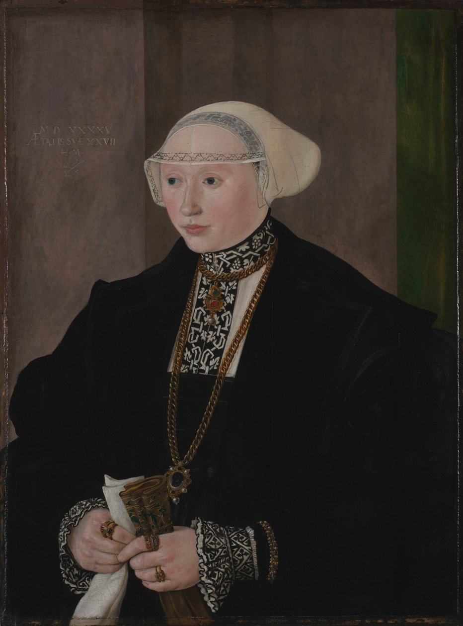 Portrait de Maria Kitscher, Frau von Freyberg - Hans Mielich