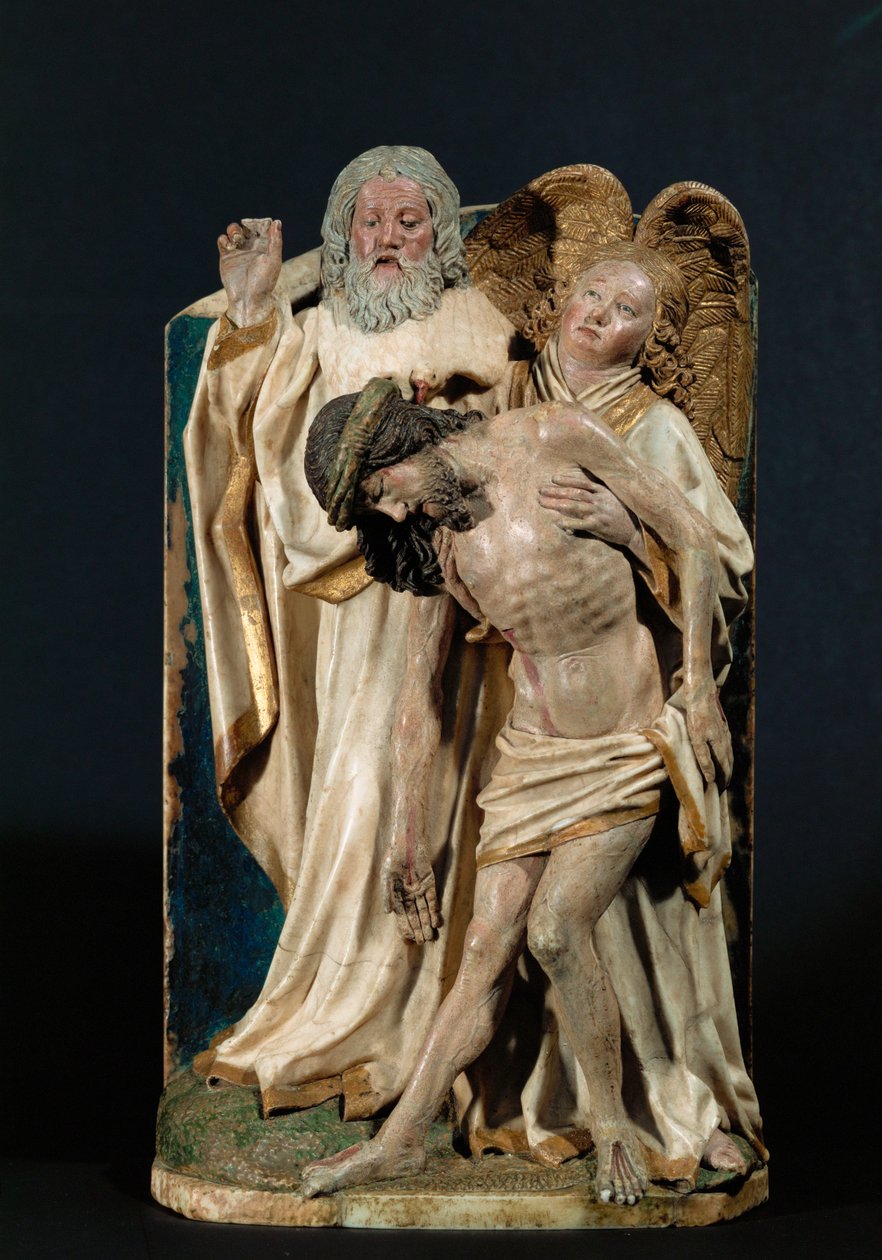 La Sainte Trinité (calcaire polychrome) - Hans Multscher