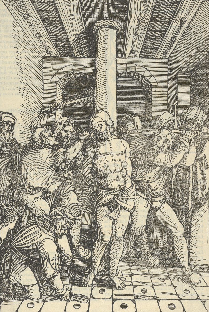 Christ flagellé, de Speculum passionis domini nostri Ihesu Christi - Hans Schäufelein the Elder