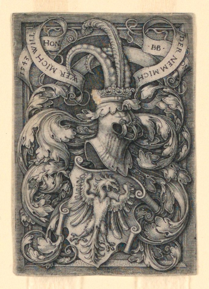 Blason avec un aigle - Hans Sebald Beham