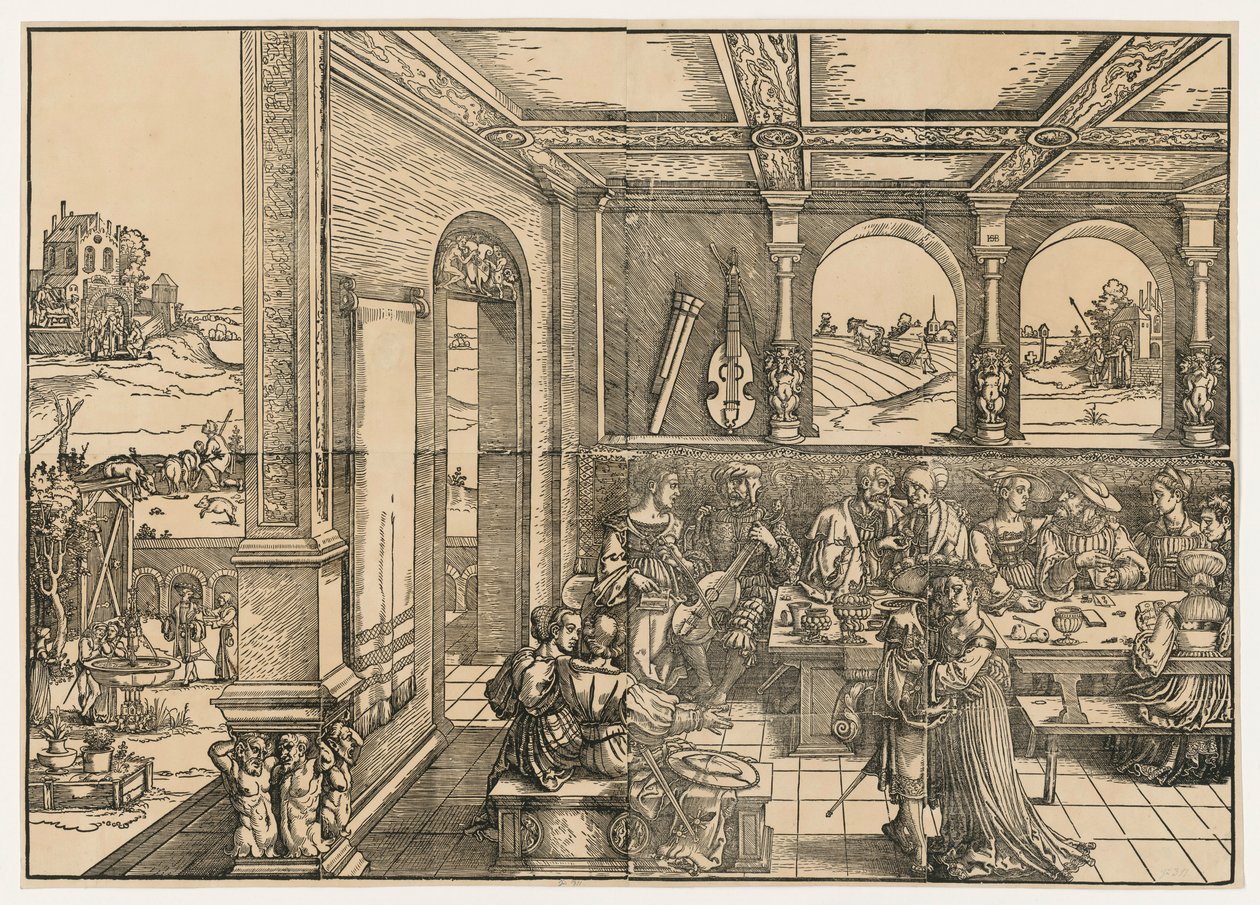 La parabole du fils prodigue - Hans Sebald Beham