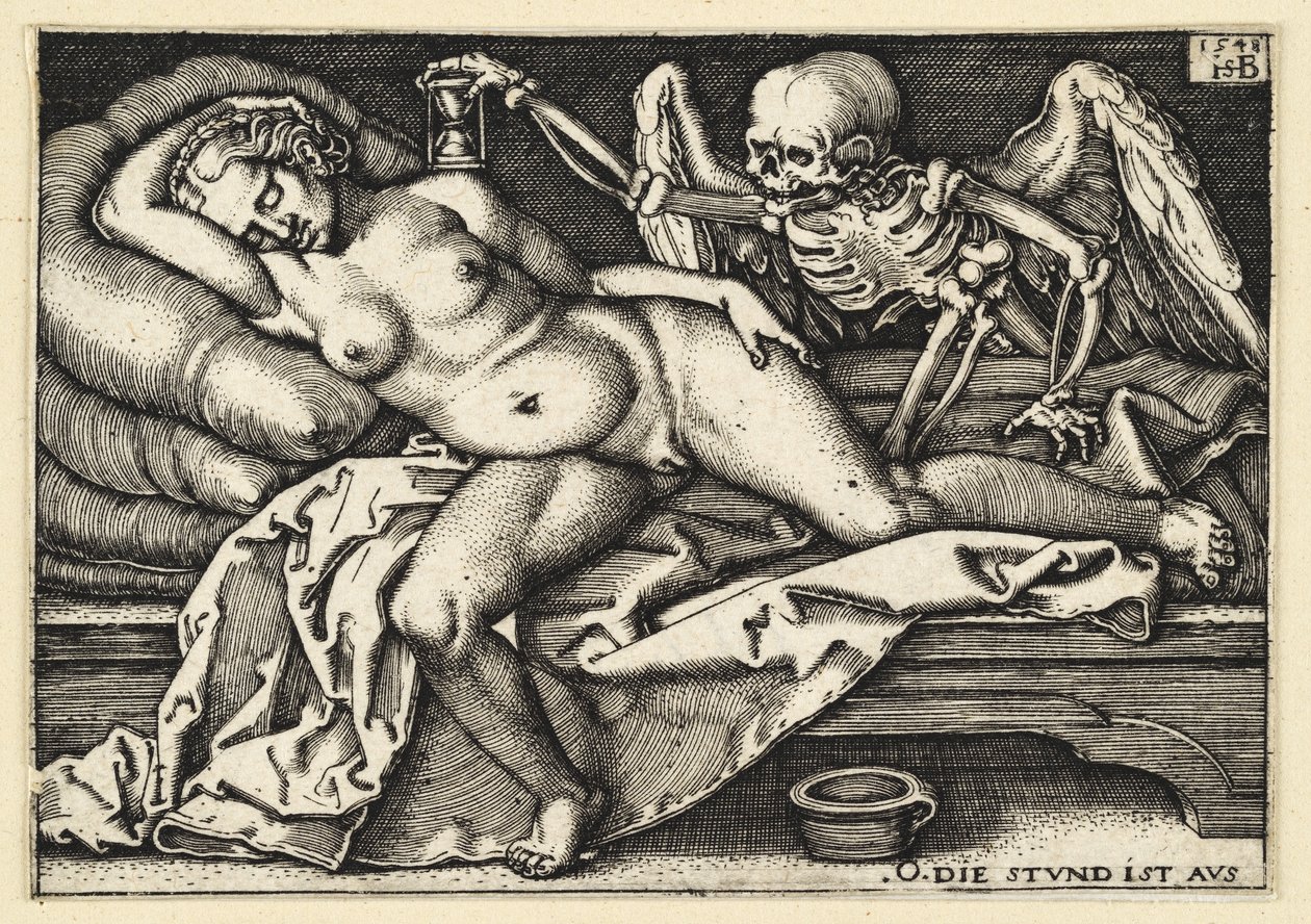 La mort et la femme endormie - Hans Sebald Beham