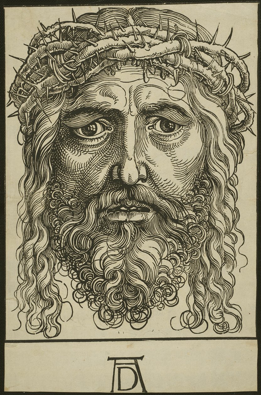 Tête du Christ couronnée d