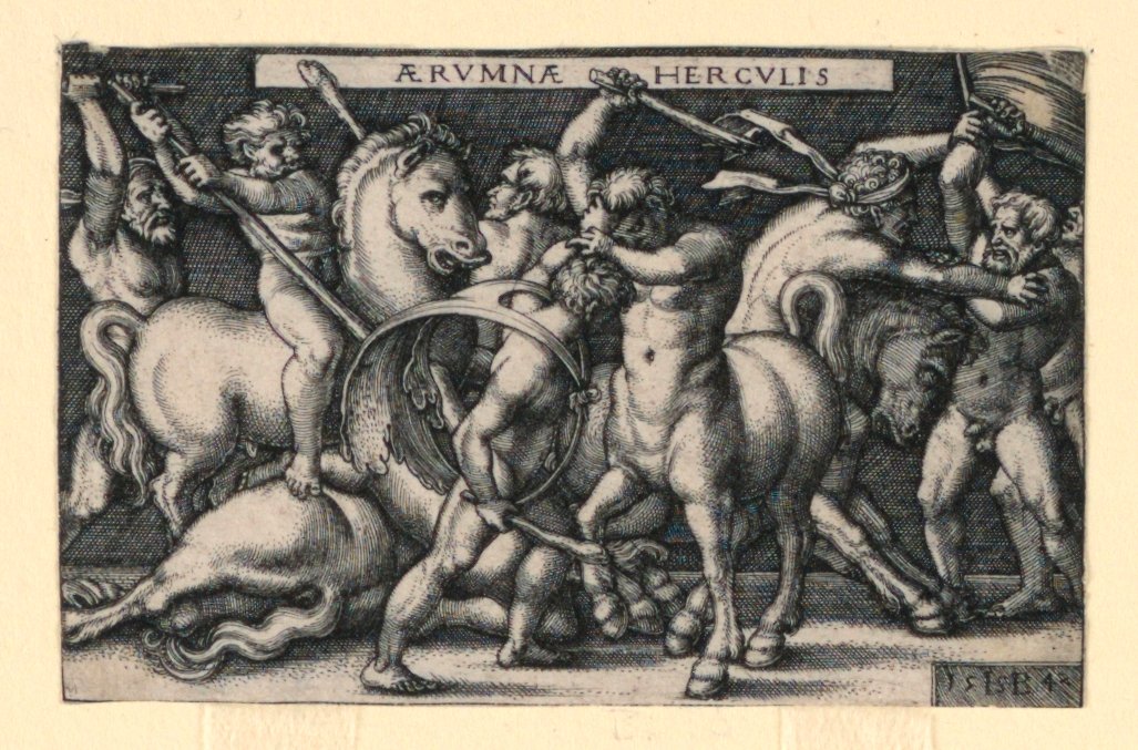 Hercule combattant les centaures - Hans Sebald Beham